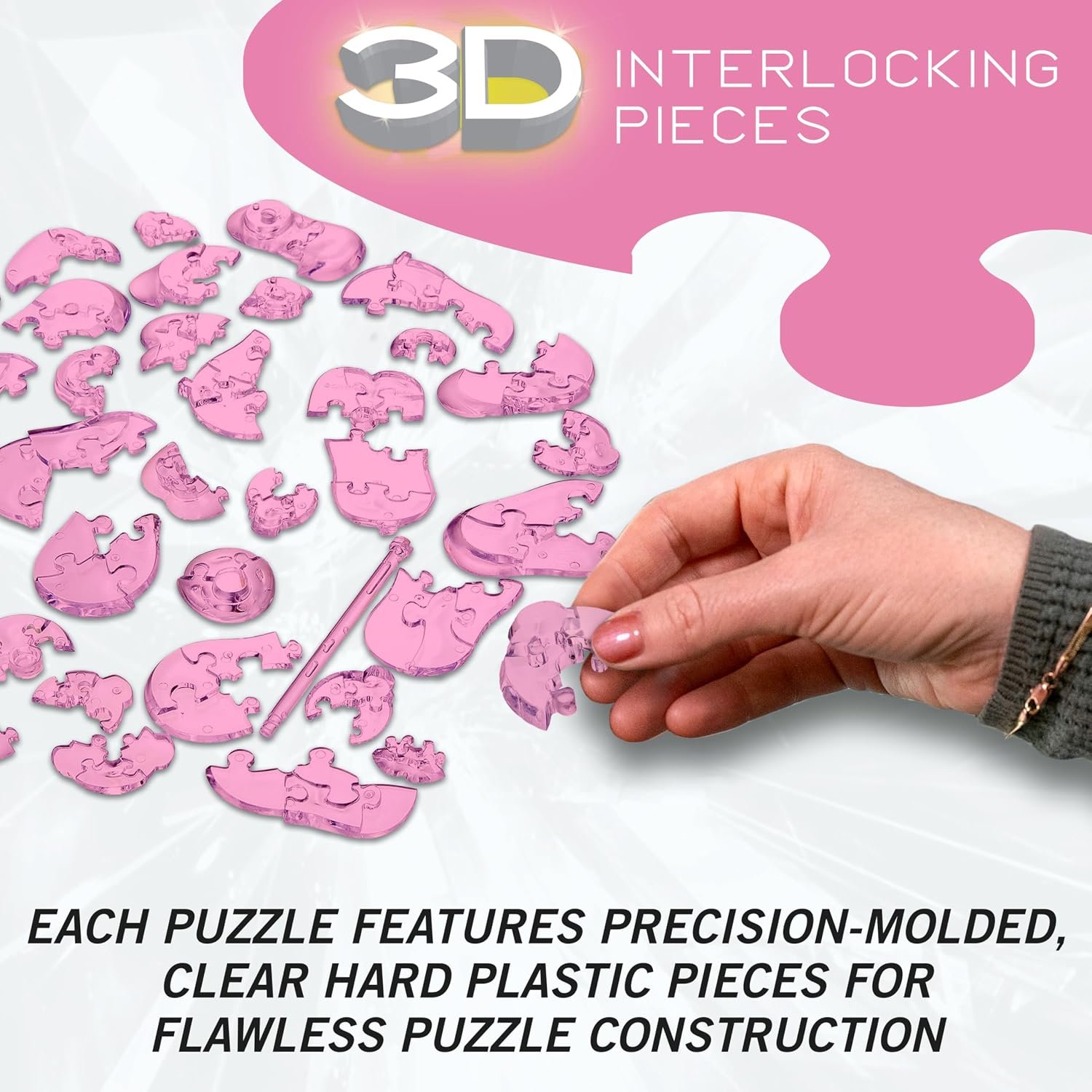BePuzzled, Kirby Original 3D Crystal Puzzle, 37 Piece Brain Teaser, Collectible Display Puzzle for Kids & Adults Ages 12+ - Image 4