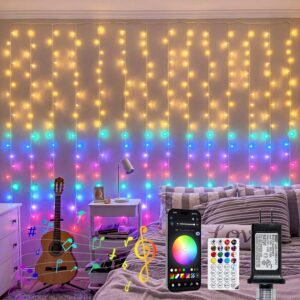 HEYFUNi Smart RGB-IC Curtain Lights...