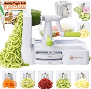 Brieftons 7-Blade Vegetable Spirali...