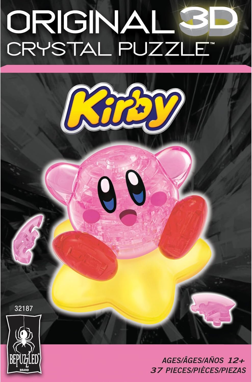 BePuzzled, Kirby Original 3D Crystal Puzzle, 37 Piece Brain Teaser, Collectible Display Puzzle for Kids & Adults Ages 12+ - Image 7