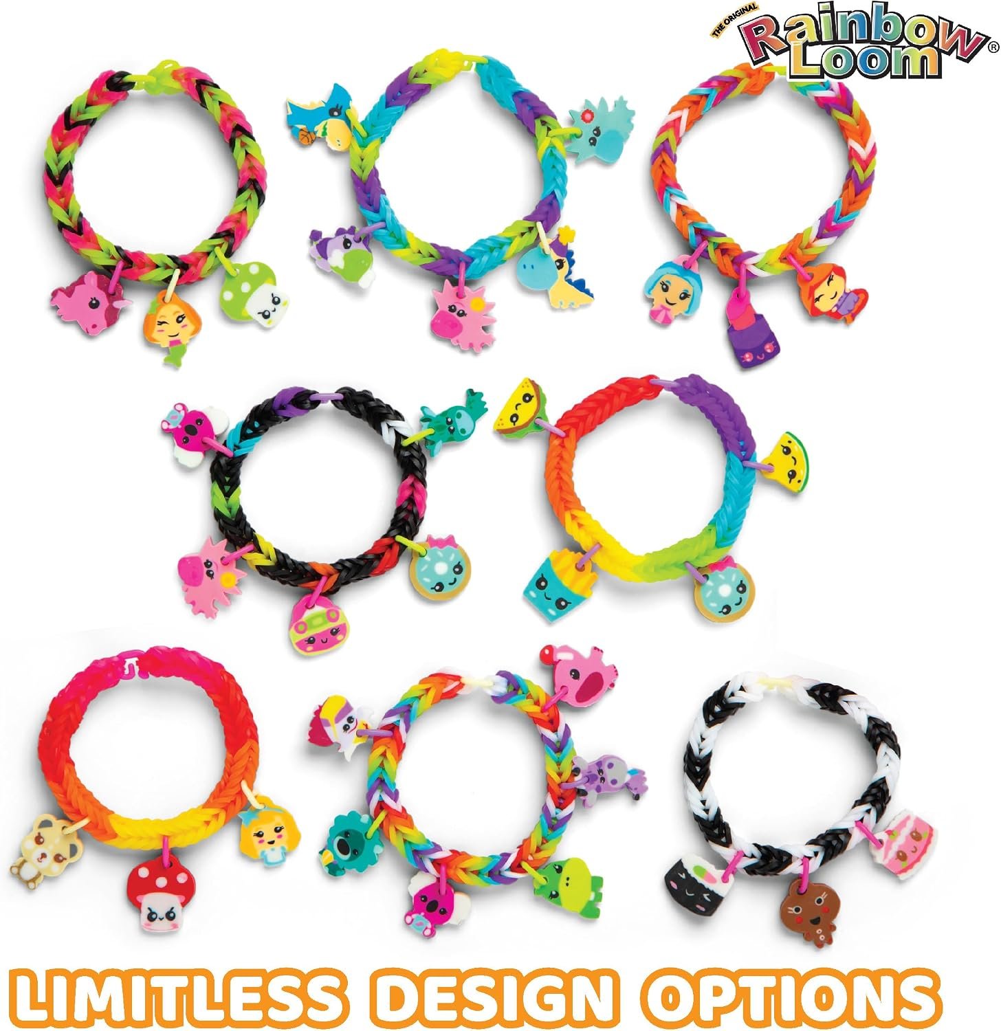 Rainbow Loom® Loomi-Pals™ MEGA Set, Features 60 Cute Assorted LP Charms, the NEW RL2.0, Happy Looms, Hooks, Alpha & Pony Beads, 5600 Colorful Bands All in a Carrying Case for Boys and Girls 7+ - Image 5