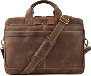 Full Grain Leather Messenger Bag fo...