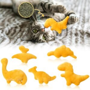 MALLMALL6 5Pcs Dino Nuggets Catnip ...