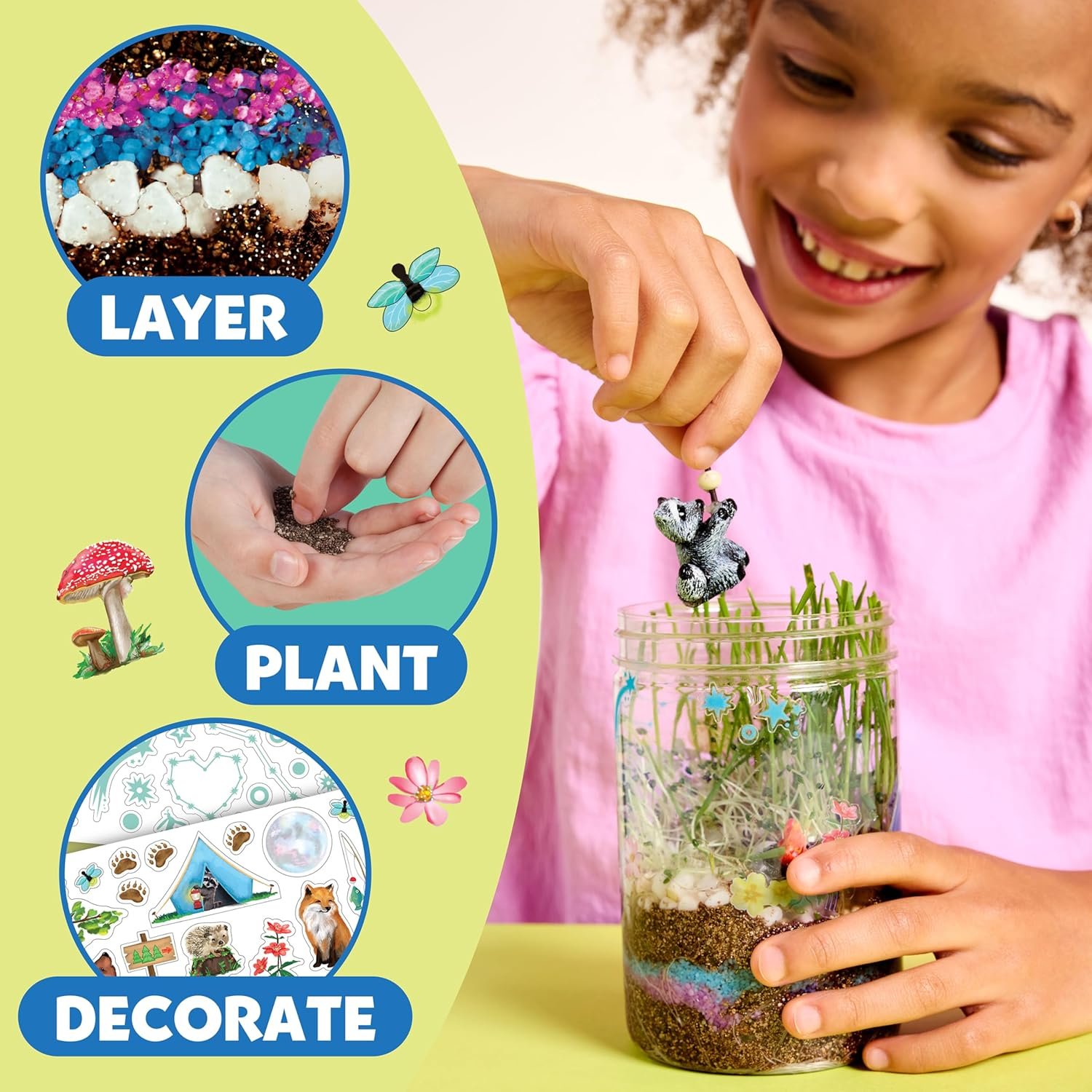 Creativity for Kids Grow 'N Glow Terrarium Kit - Educational Science Kits | Screen Free Summer Fun Activities | Gifts for Boys and Girls | Craft and STEM Projects (Ages 6+) - Image 7