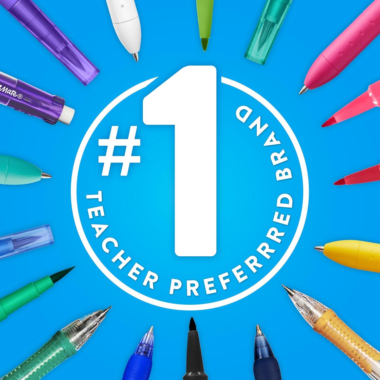 Paper Mate Flair Felt Tip Pens, Medium Point, Assorted Colors, 24 Count - Home, Office, Back to School, Teacher Supplies - Image 7