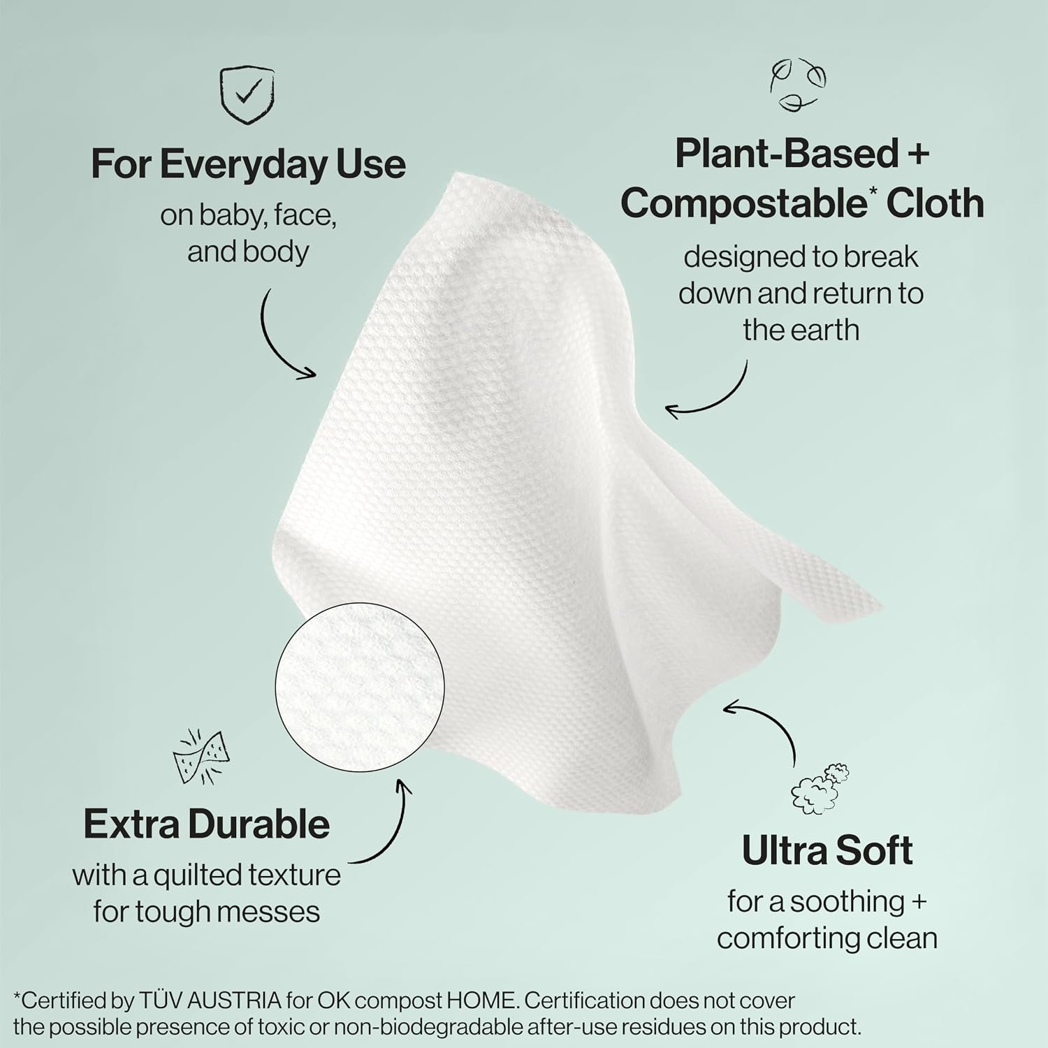 The Honest Company Baby Wipes for Sensitive Skin, Hypoallergenic, Fragrance-Free, Multi-Use, Pattern Play Design, 720 Count (10 Packs of 72) - Image 6