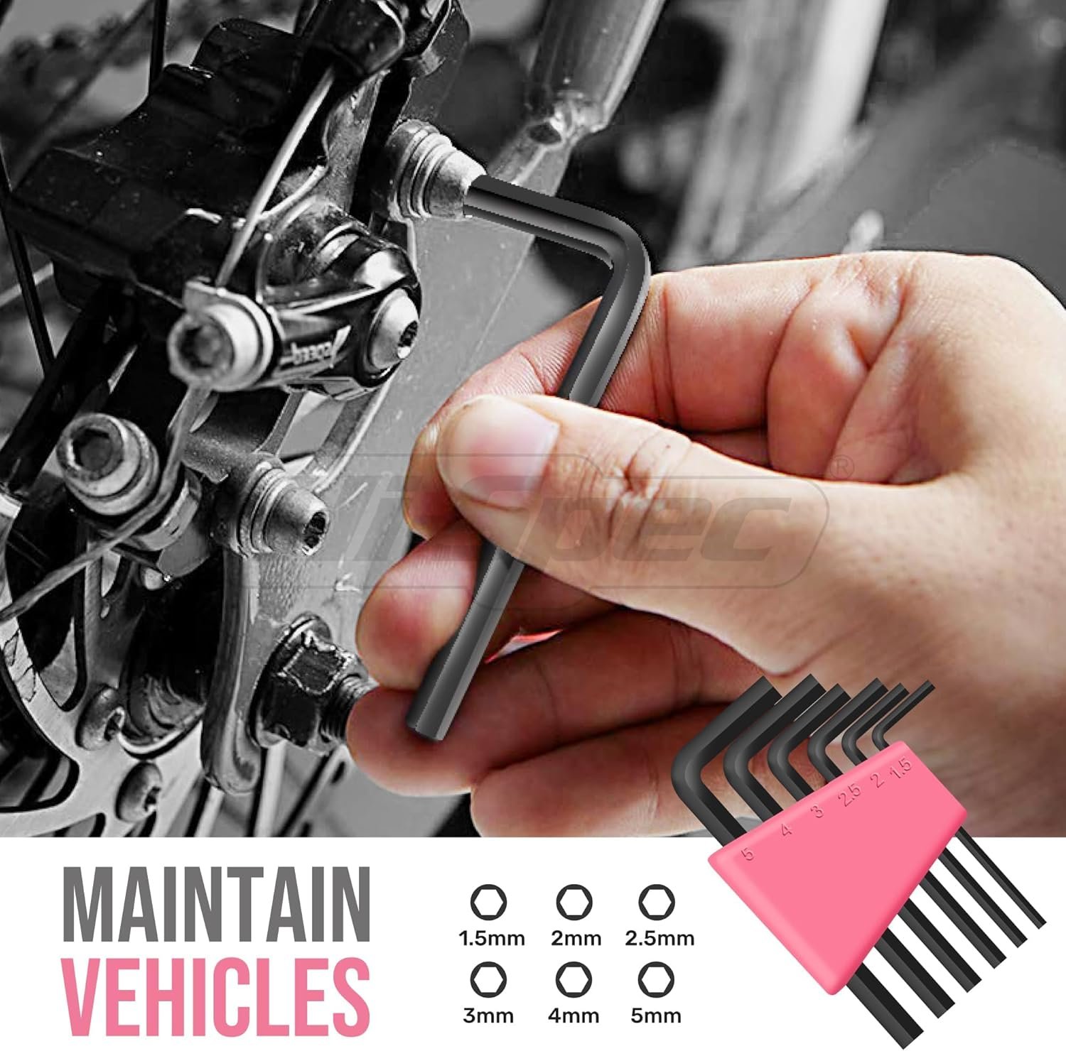 Hi-Spec Tool Set 25pc Pink Household DIY Tool Kit for Women. Small Mini Tool Box Set of Starter Basic Ladies Tools - Image 6