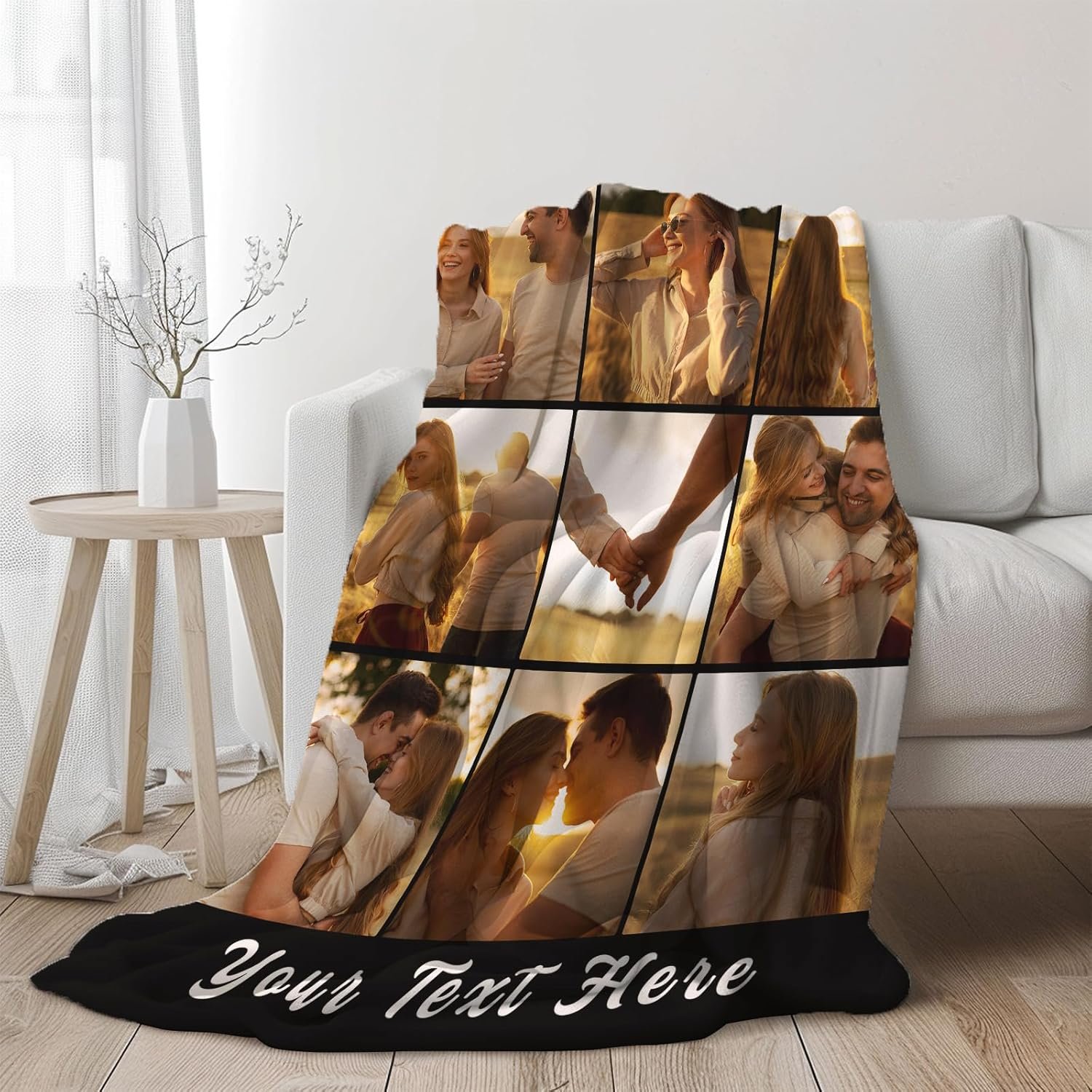 Custom Blanket with Picture, Personalized Blanket and Throws Photo Blanket for Christmas Birthday Gifts, Custom Gifts for Mom Dad Couple Boyfriend Wife Husband Boyfriend - Image 2