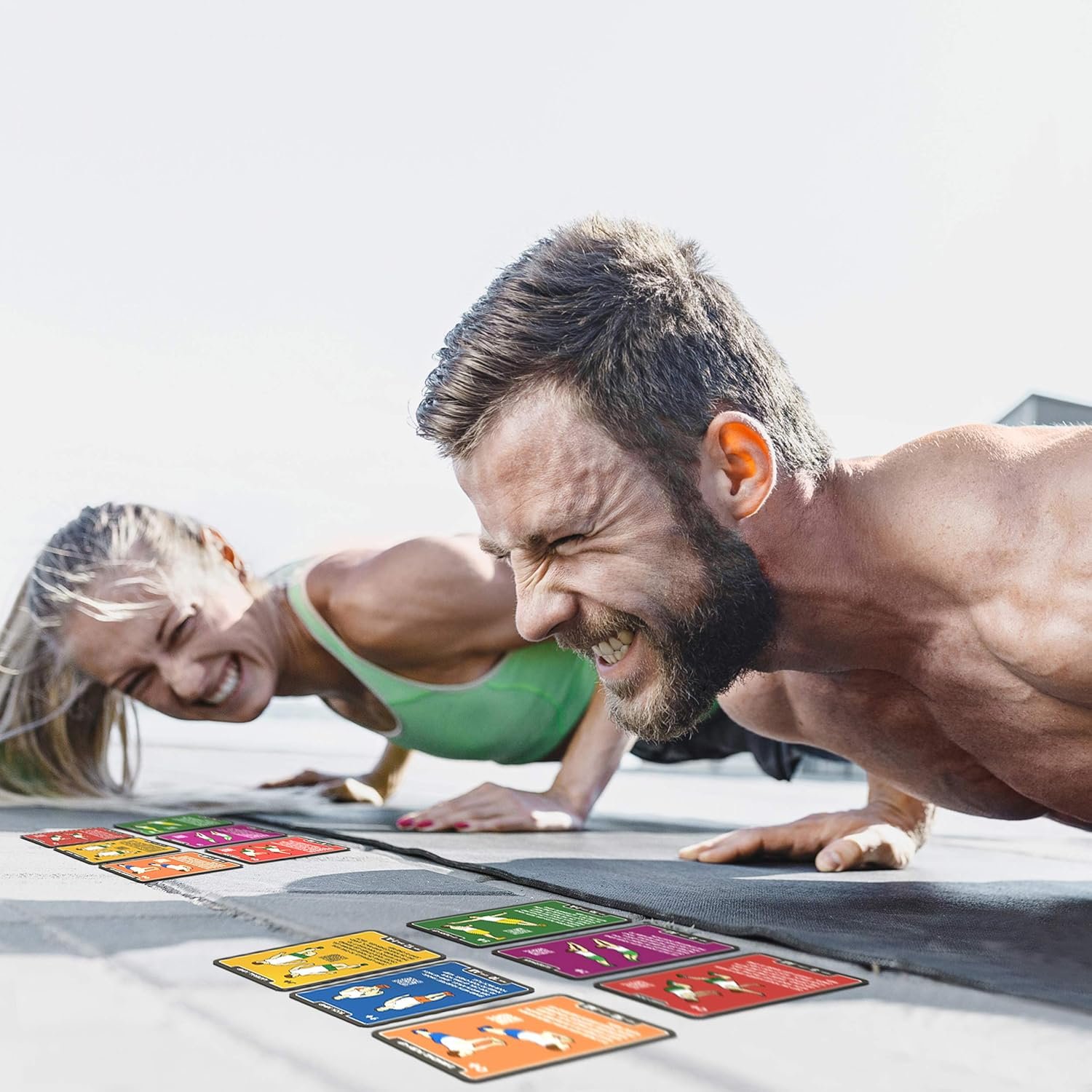 Stack 52 Bodyweight Exercise Cards: Workout Playing Card Game. Designed by a Military Fitness Expert. Video Instructions Included. No Equipment Needed. Burn Fat Build Muscle. (Bodyweight Mega Pack) - Image 2