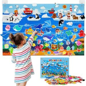 Taika 70 Pcs Ocean Felt Story Board...
