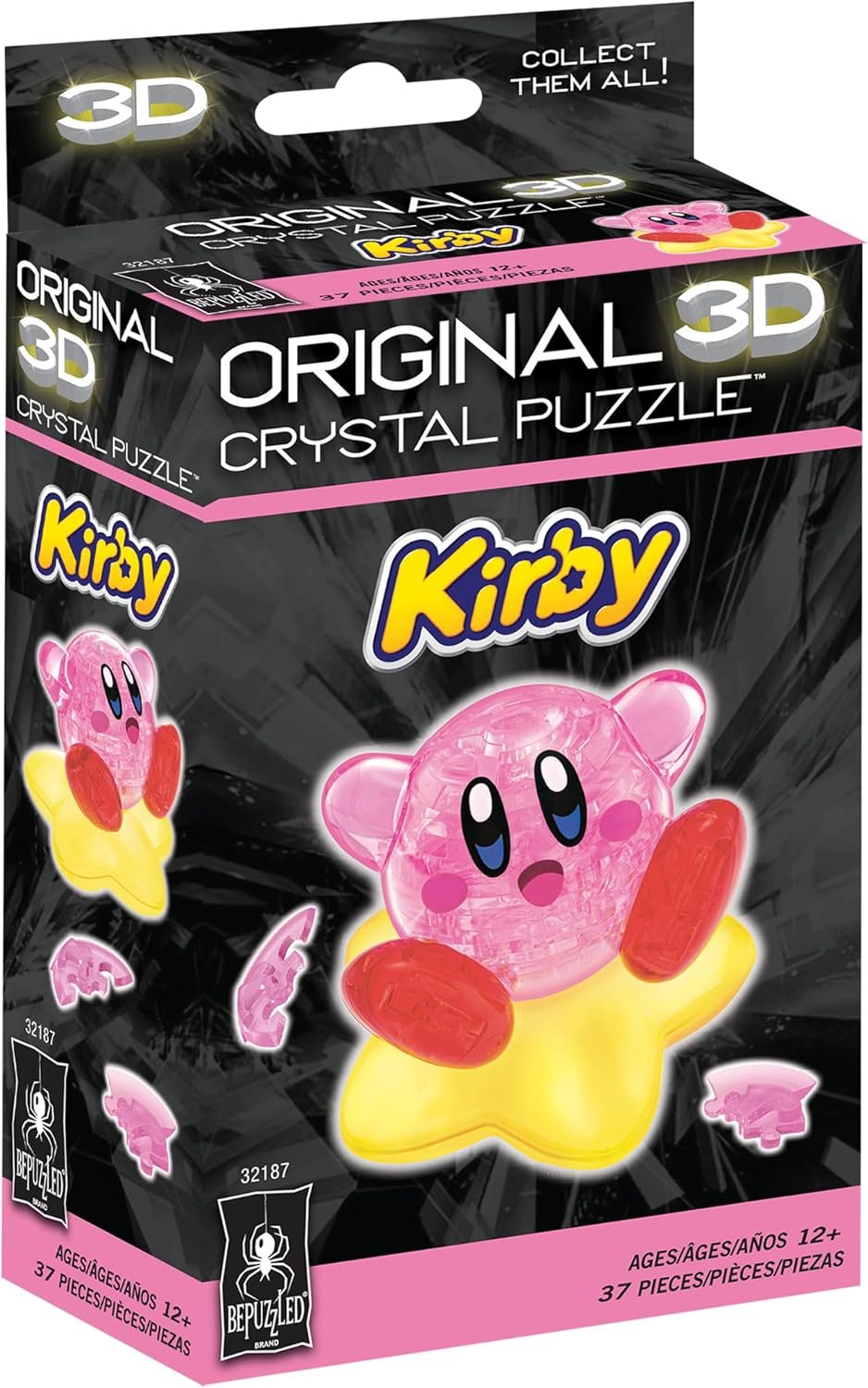 BePuzzled, Kirby Original 3D Crystal Puzzle, 37 Piece Brain Teaser, Collectible Display Puzzle for Kids & Adults Ages 12+ - Image 2