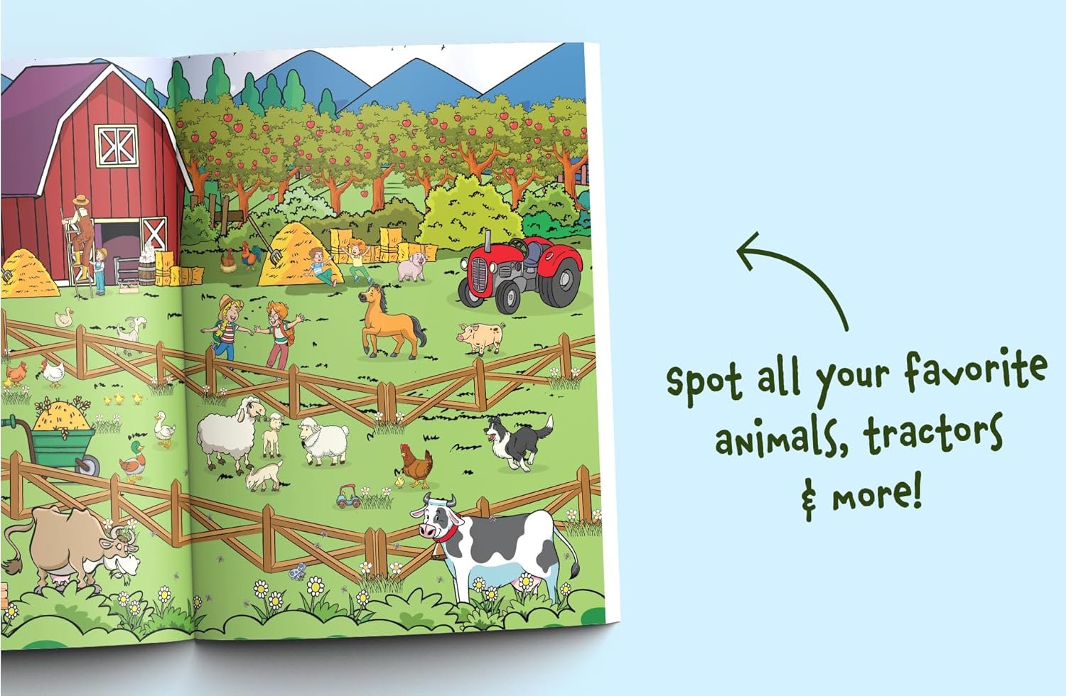 I Spy Farm: Find Animals, Tractors & More on an Exciting Farm Day Adventure! A Cute Search and Find Book for Toddlers (I Spy Books for Toddlers) - Image 4