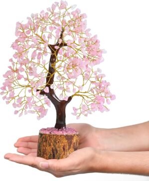 Crocon® Rose Quartz Crystal Tree, ...