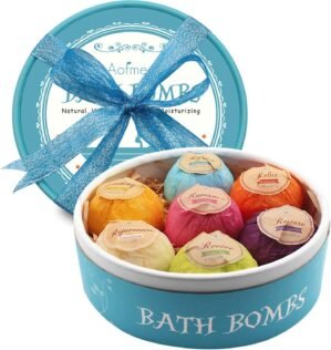Aofmee Bath Bombs, 7pcs Bubble Bath...