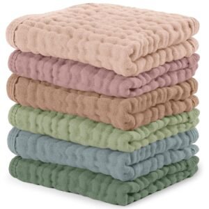 Comfy Cubs Muslin Baby Washcloths 6...