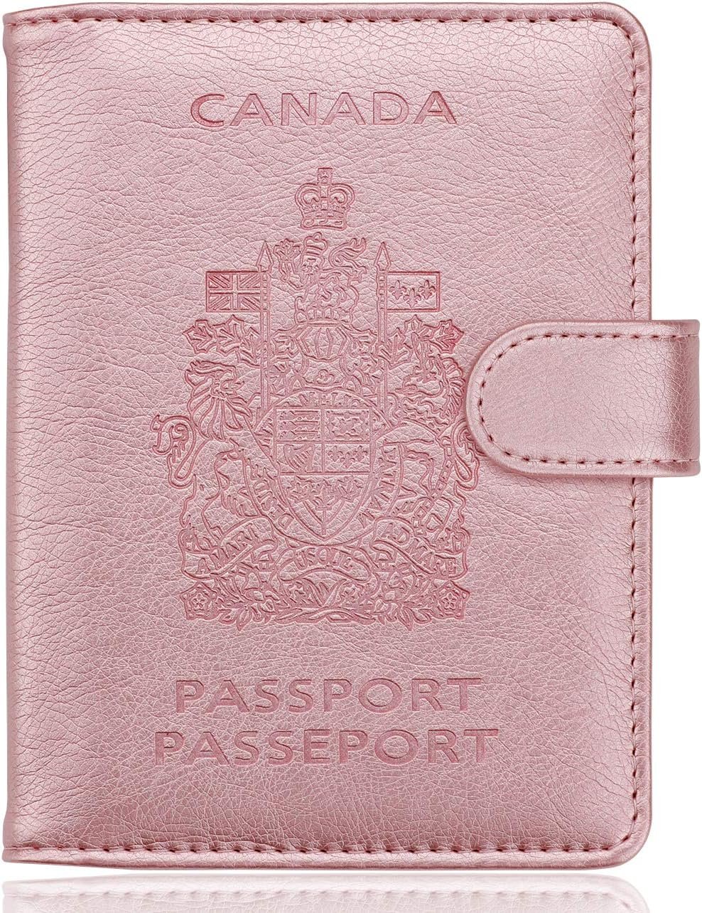 WALNEW RFID Blocking Passport Holder Travel Wallet Cover Case