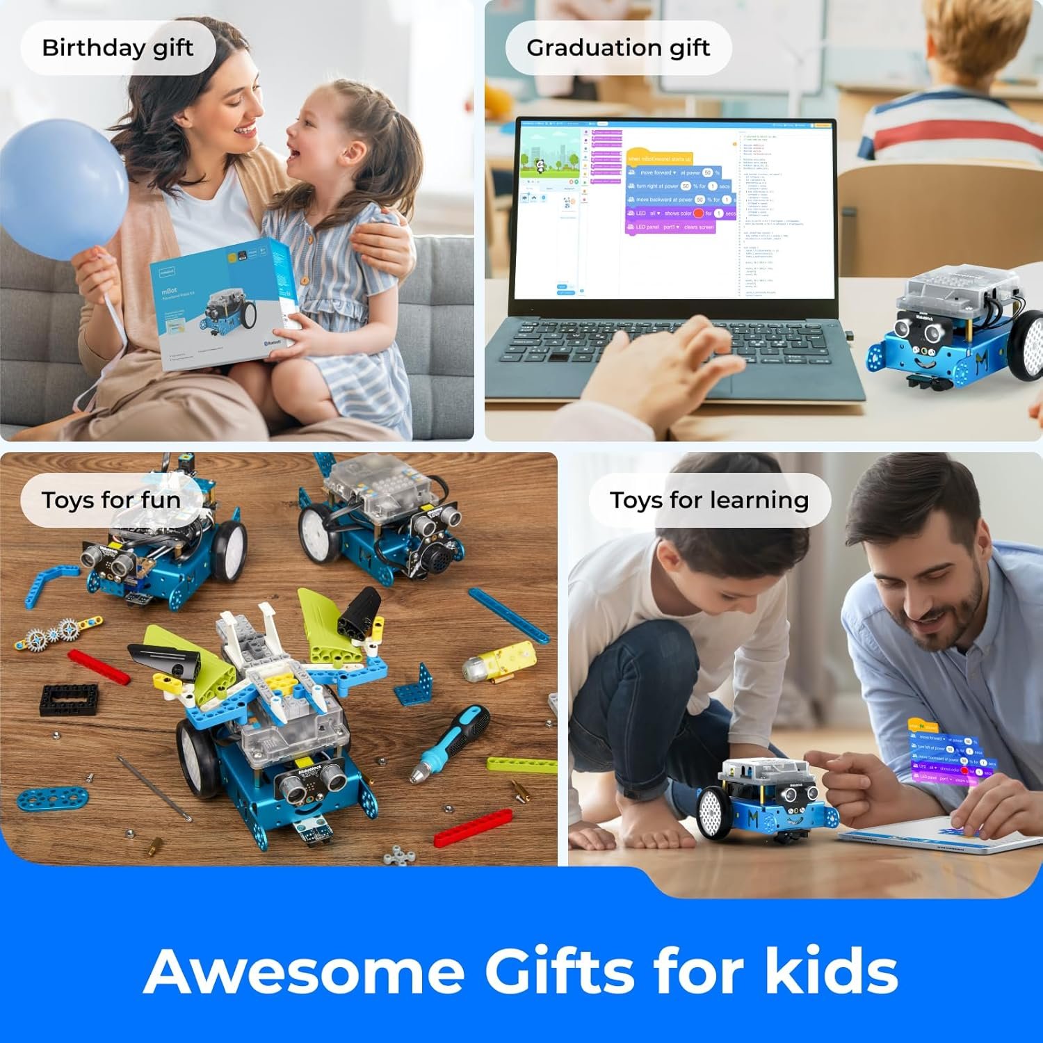 Makeblock mBot Robot Kit, Robotics for Kids Ages 8-12 Learn to Code with Scratch & Arduino, STEM Toys Science Kits for Kids Age 8-12 Boys and Girls Age 8+ - Image 8
