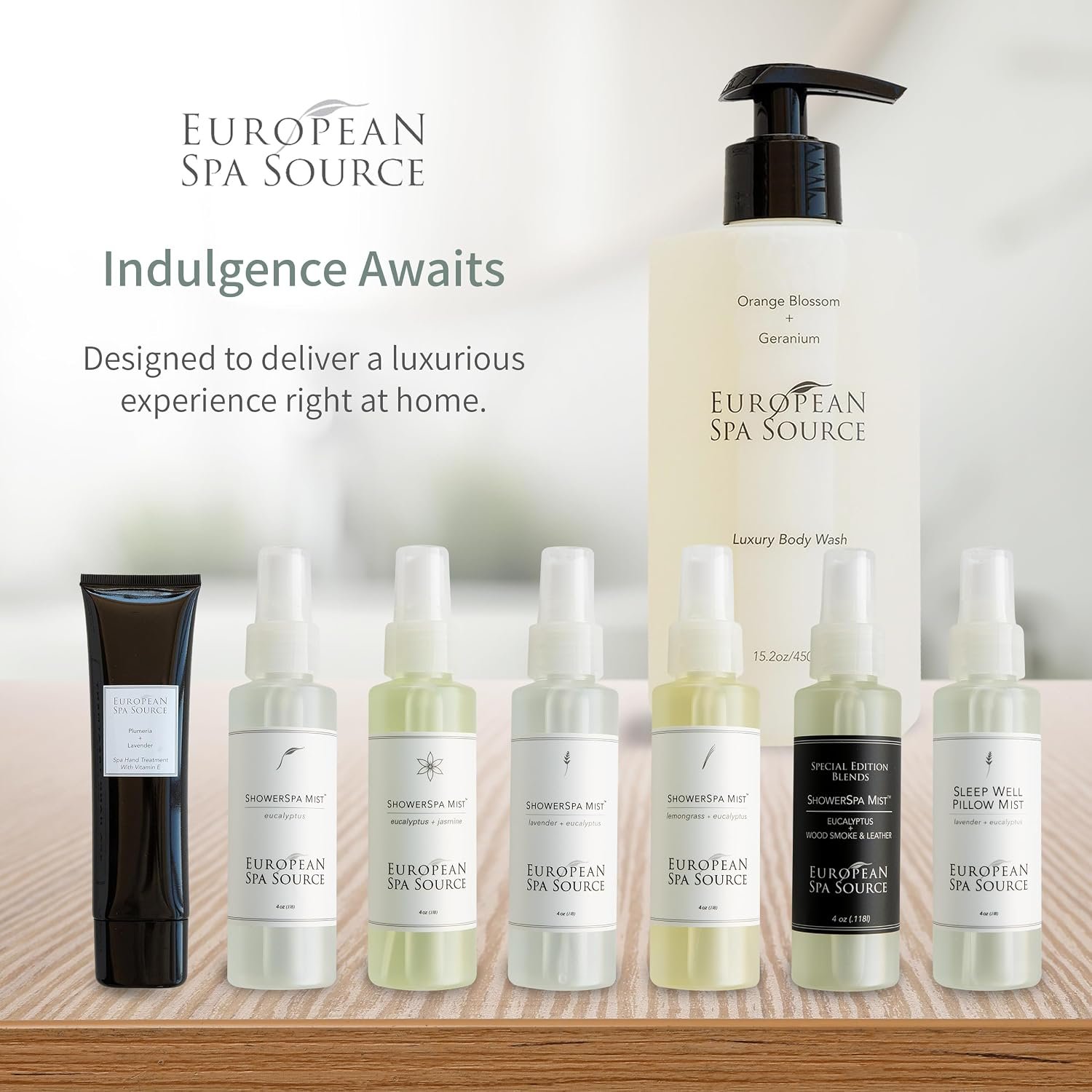 European Spa Source Sleep Well Eucalyptus + Lavender Pillow Mist Spray for Aromatherapy, At Home Spa Experience, Tension Relief, Sleep Support, and Relaxation, 4 fl oz. - Image 6