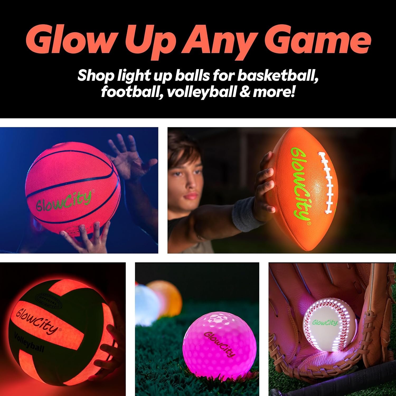 GlowCity Glow in The Dark Soccer Ball - Sizes 3, 4, 5 for Kids, Teens & Adults - Light Up Soccer Ball with 2 LED Lights - Sports Birthday Gifts Ideas for Boys & Teenagers Ages 6 7 8 9 10 11 12 13 14 - Image 9