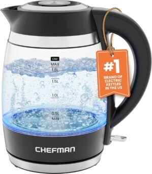Chefman Electric Kettle, 1.8L 1500W...