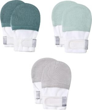 HAPIU Baby No Scratch Mittens Stay ...