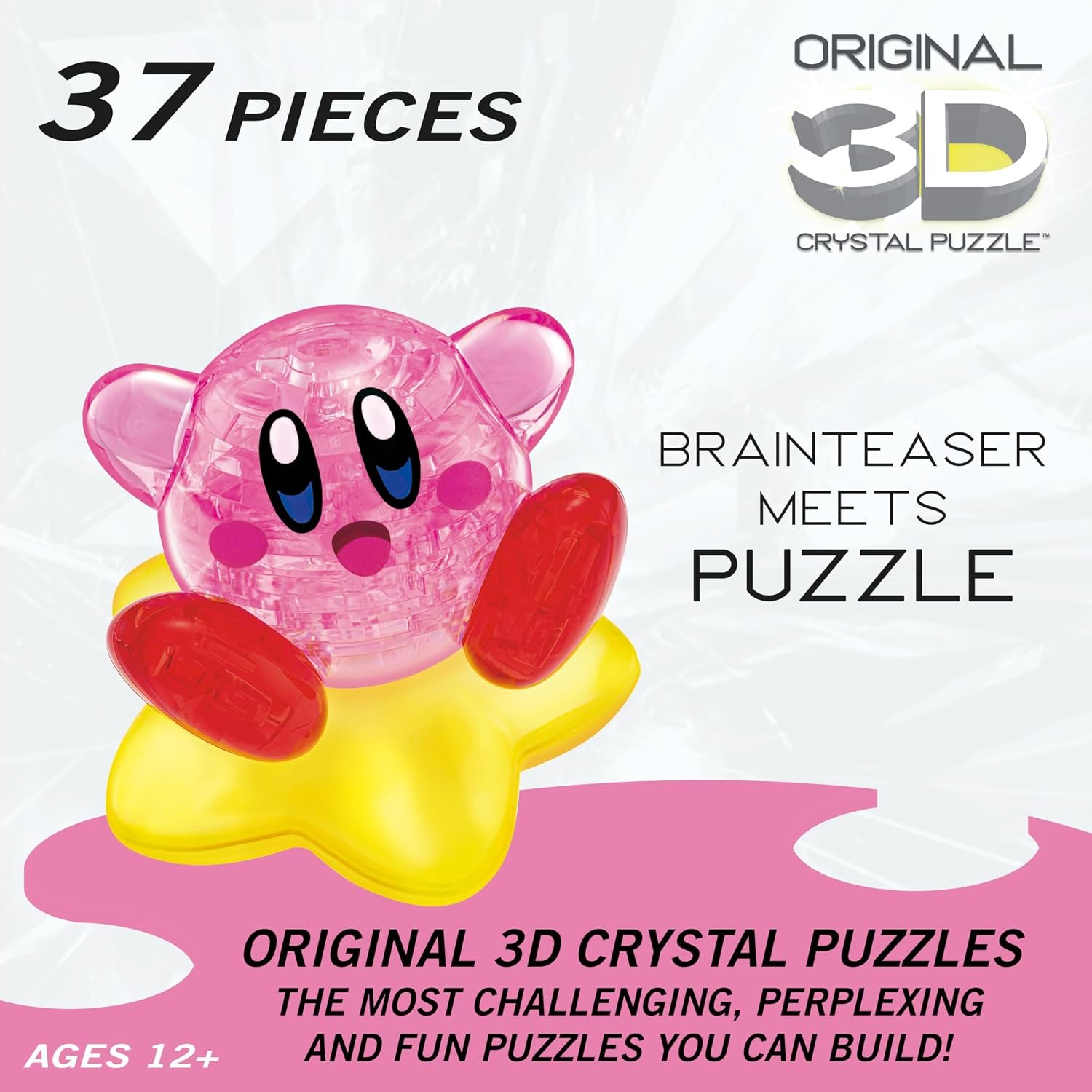 BePuzzled, Kirby Original 3D Crystal Puzzle, 37 Piece Brain Teaser, Collectible Display Puzzle for Kids & Adults Ages 12+ - Image 3