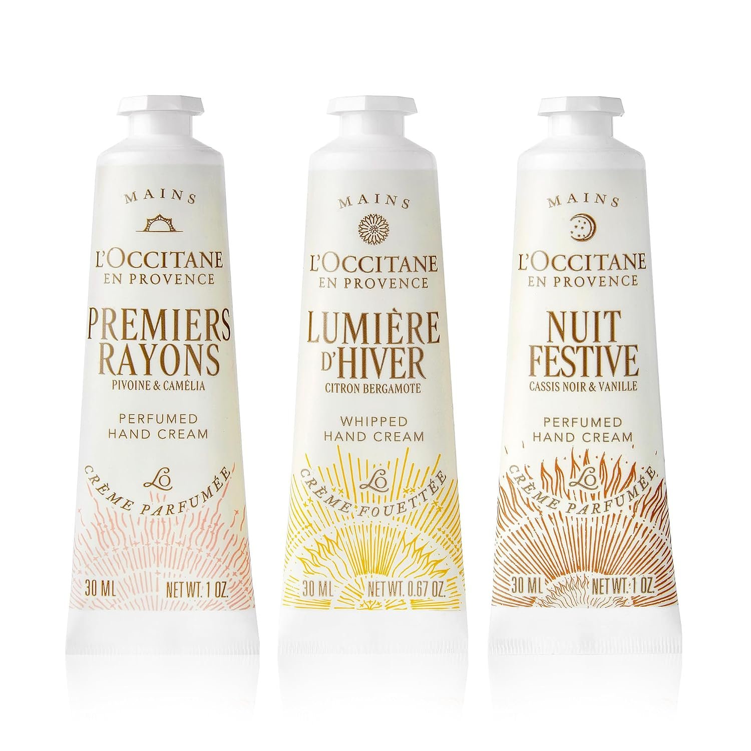 L’Occitane Glow & Go Hand Cream Trio, Holiday Beauty Gift Set, Peony, Lemon & Vanilla, Hydrates & Softens Dry Skin, Travel-Sized Moisturizing Minis - Image 2