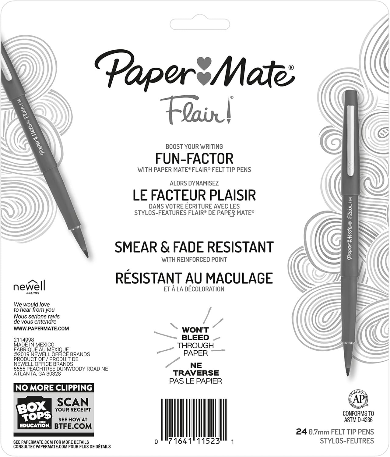 Paper Mate Flair Felt Tip Pens, Medium Point, Assorted Colors, 24 Count - Home, Office, Back to School, Teacher Supplies - Image 8
