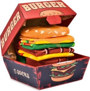 MENS SOCKS Burger Socks Box –...