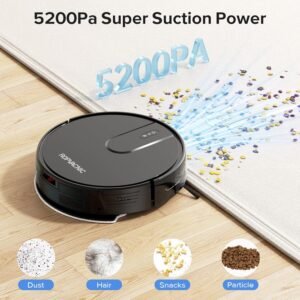 ROPVACNIC Robot Vacuum Cleaner Robo...