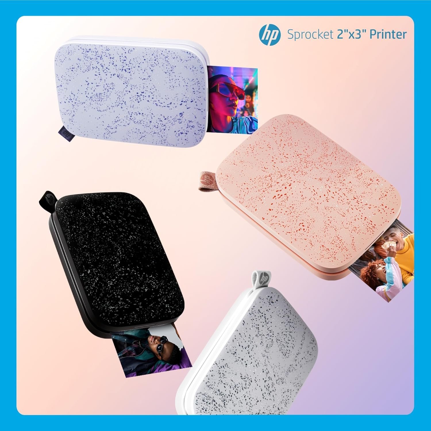 HP Sprocket Portable 2x3 Inch Instant Photo Printer (Blush Pink) Print Pictures on Zink Sticky-Backed Paper From Your iOS & Android Device - Image 8