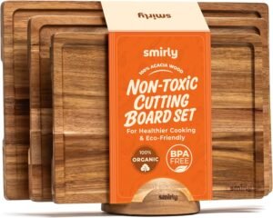 SMIRLY Acacia Wood Cutting board fo...