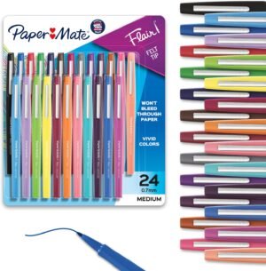 Paper Mate Flair Felt Tip Pens, Med...
