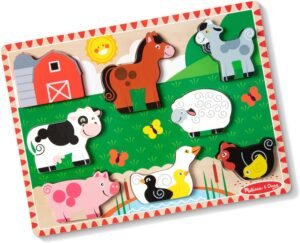 Melissa & Doug Farm Wooden Chu...
