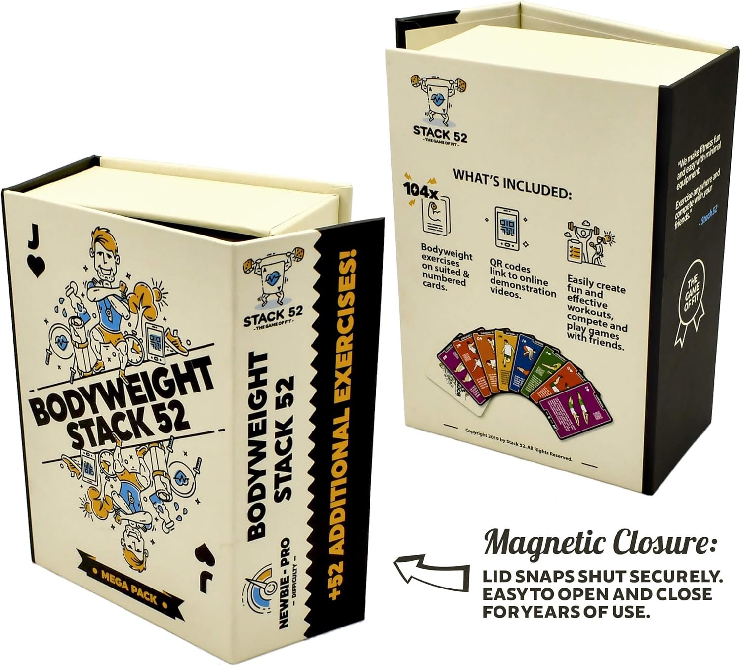 Stack 52 Bodyweight Exercise Cards: Workout Playing Card Game. Designed by a Military Fitness Expert. Video Instructions Included. No Equipment Needed. Burn Fat Build Muscle. (Bodyweight Mega Pack) - Image 7