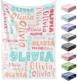 Custom Blanket with Name, Personali...
