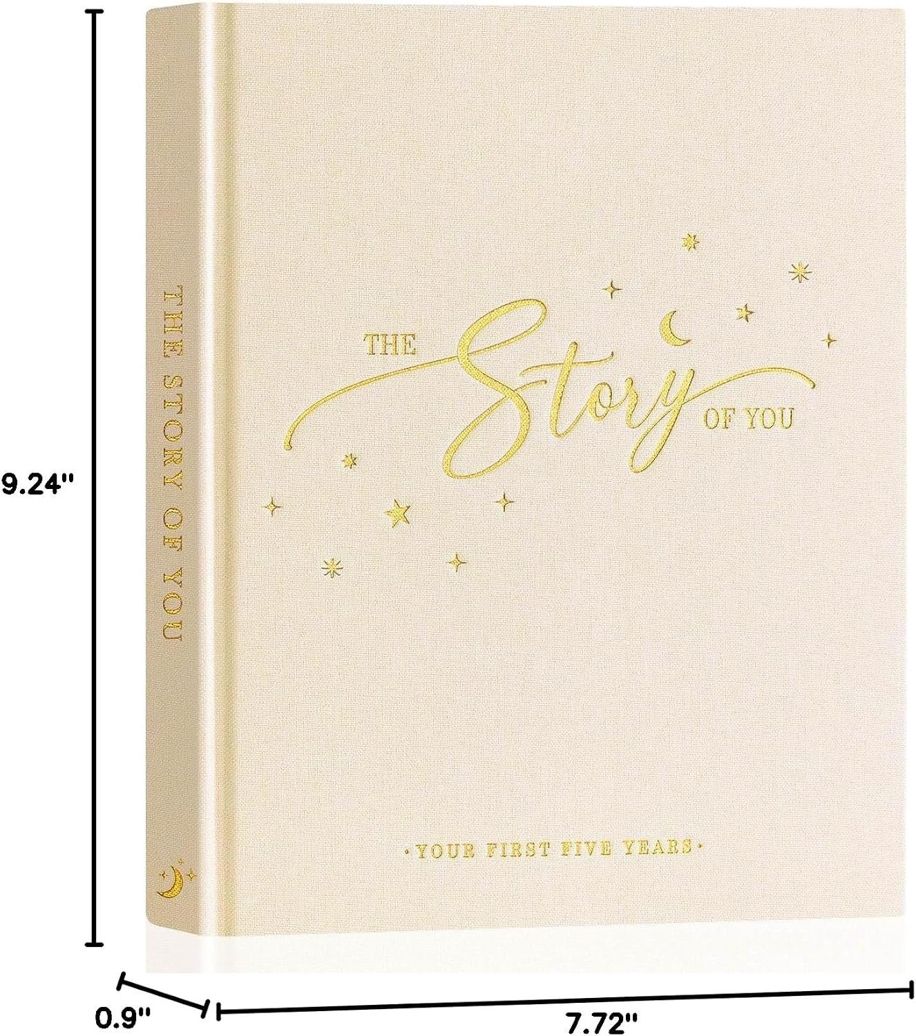 Lanpn Baby Memory Book - Linen Baby Book Memories Keepsake - The Story of You - Newborn Baby First 5 Year Journal Scrapbook Photo Book Milestone Album for Boy Girl New Parents (Beige, 154 Pages) - Image 7