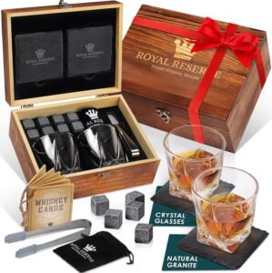 Royal Reserve Whiskey Glasses Set &...