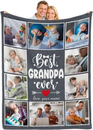 Personalized Grandpa Blanket Gifts ...