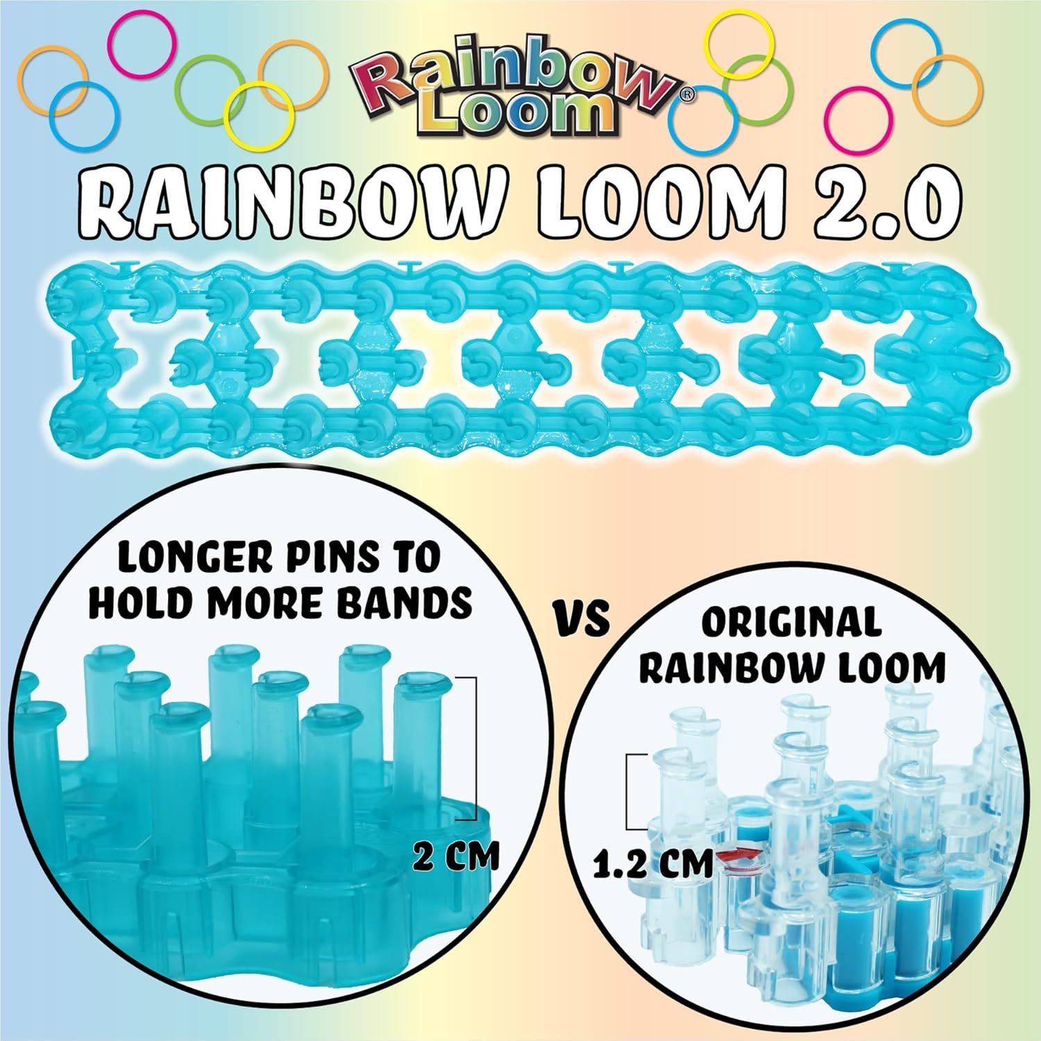 Rainbow Loom® Loomi-Pals™ MEGA Set, Features 60 Cute Assorted LP Charms, the NEW RL2.0, Happy Looms, Hooks, Alpha & Pony Beads, 5600 Colorful Bands All in a Carrying Case for Boys and Girls 7+ - Image 10