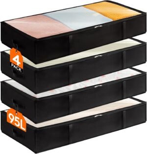 Lifewit 4 Pack 95L Under Bed Storag...