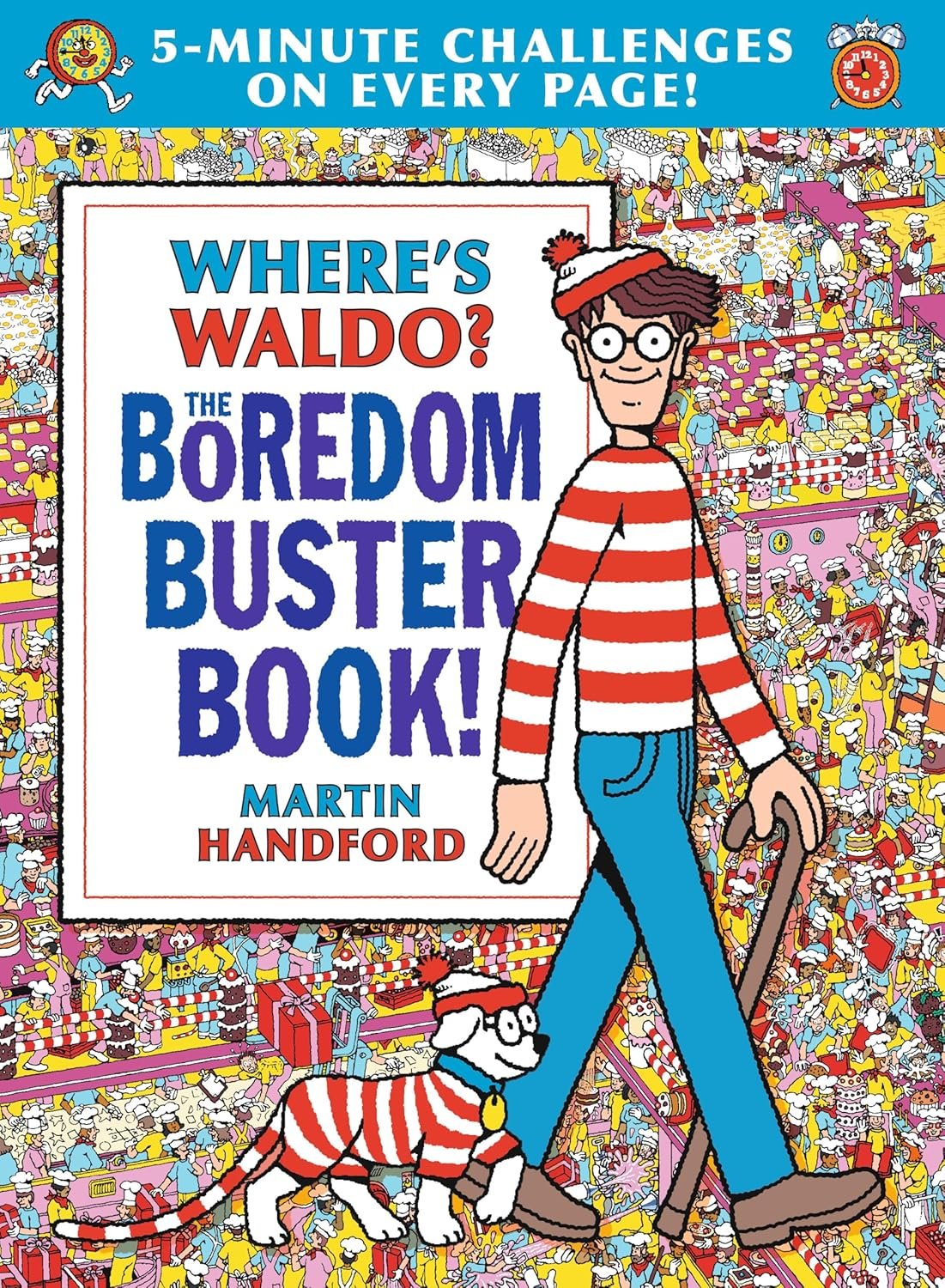 Where's Waldo? The Boredom Buster Book: 5-Minute Challenges: (Hidden Object Activity Book with Search & Find Puzzles, Mazes, Connect-the-Dots, ... Word Searches & Spot-the-Difference Games)