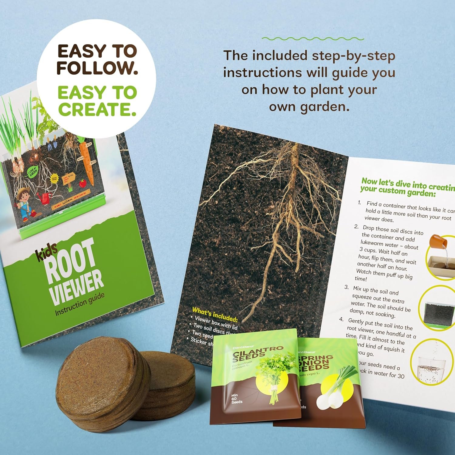 Root Viewer Kit for Kids - Grow Your Own Plant Garden for Boys & Girls - Science STEM Toy & Craft Growing Kits for Ages 4-8 Birthday Gifts for Boy, Girls 4, 5, 6, 7, 8, Year Old - Gardening Set Toys - Image 7