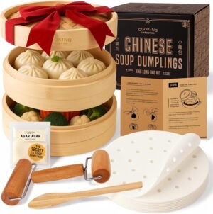 Cooking Gift Set Co. Bamboo Steamer...