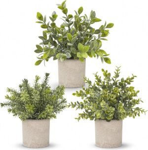 Der Rose 3 Pack Mini Potted Fake Pl...