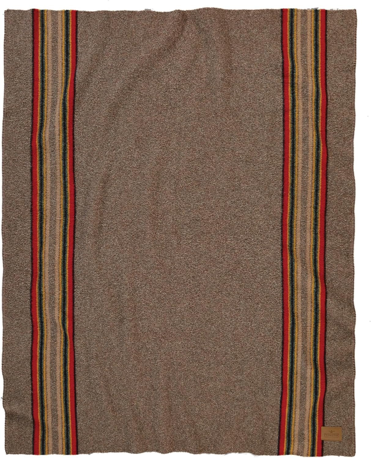 Pendleton Yakima Throw 54" x 66" - Wool Cotton, Soft and Durable Wool Throw for Home and Travel - Mineral Umber