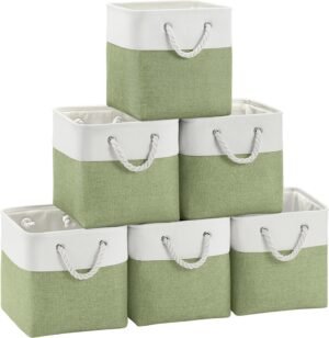 FinishingBo Cube Storage Bins, 6 Pa...