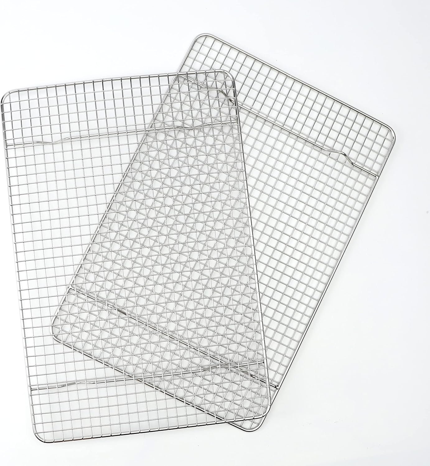 Spring Chef 10" x 15" Stainless Steel Cooling Racks for Baking - Oven Safe - Cookie Racks for Cooling Cookies - Fits Jelly Roll Pan - Perfect for Grilling, Roasting, Cooking, Drying - Set of 2 - Image 8