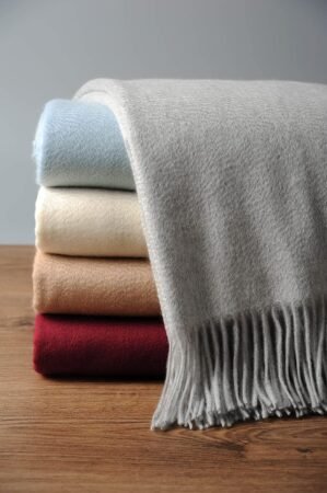 EP Mode 100% Pure Cashmere Throw Bl...