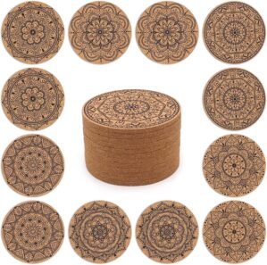 Coasters for Drinks 12 Pcs Absorben...